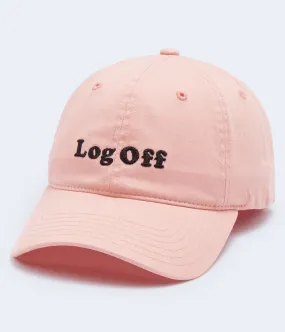 Aeropostale Mens' Log Off Adjustable Dad Hat - Pink - Size One Size - Cotton - Teen Fashion & Clothing Impatiens Pink