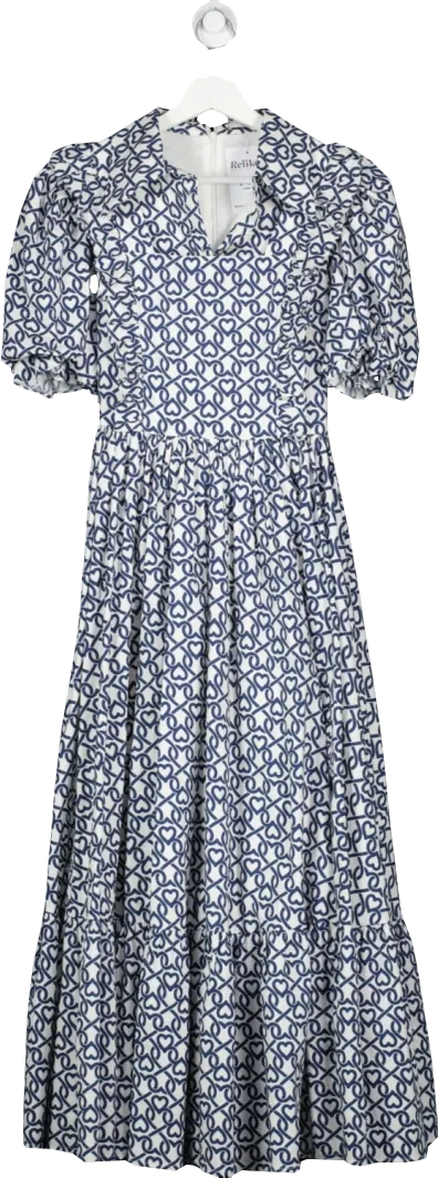 ALB Anne Louise White Oakley Heart Dress UK 8