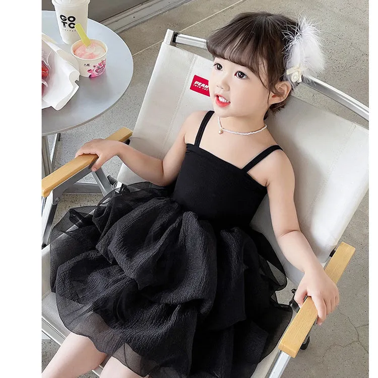 Baby Kid Girls Solid Color Dresses