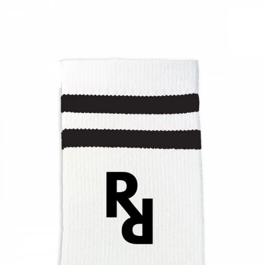 Custom Design Striped Crew Socks - Medium