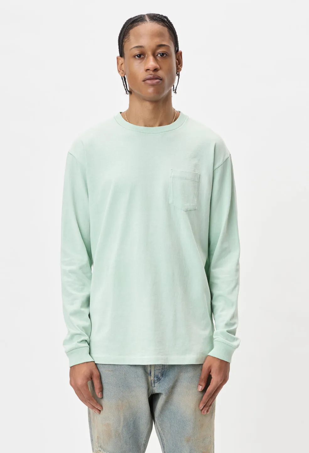 Exposure LS University Tee / Sea Foam