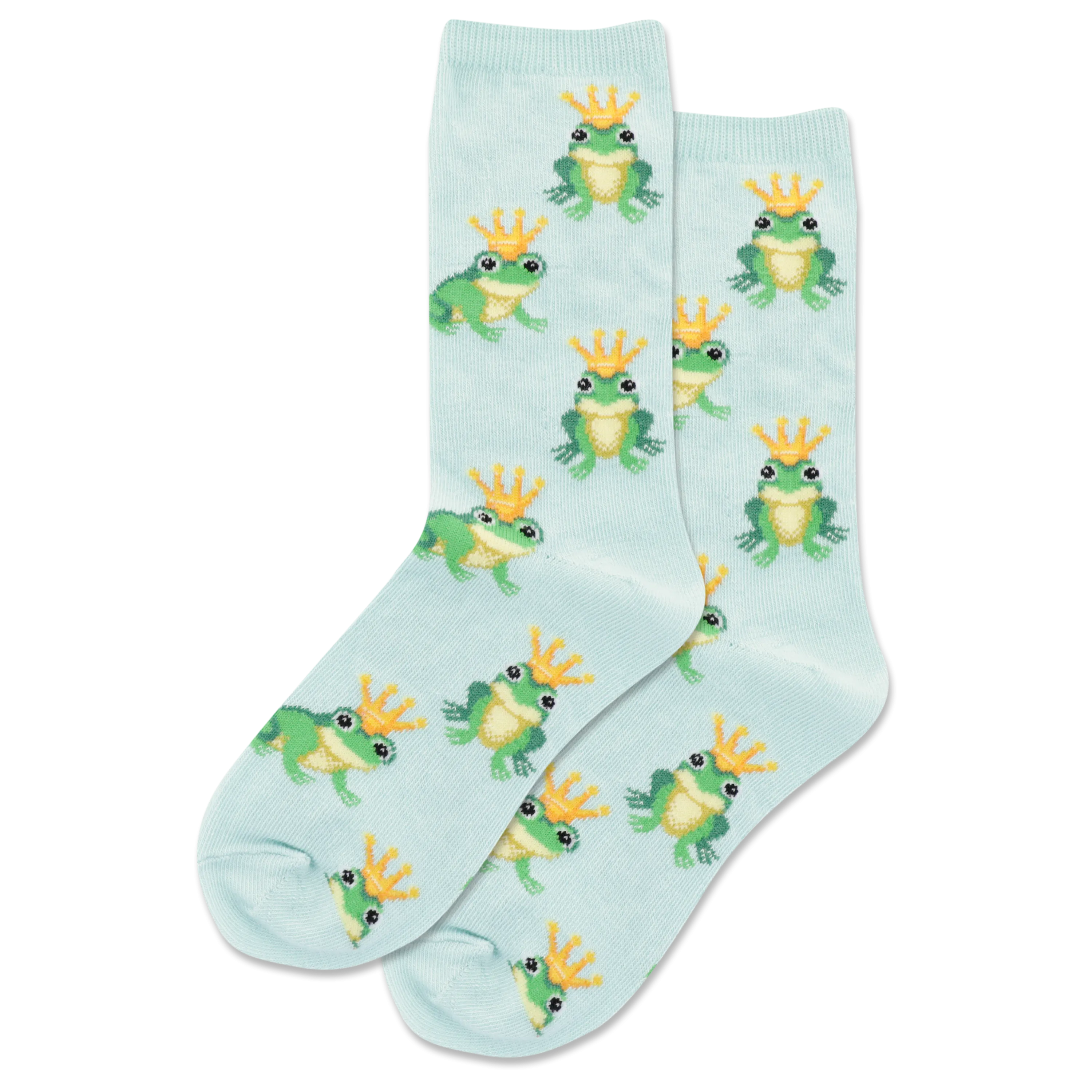 HOTSOX Kid's Frog Prince Crew Socks