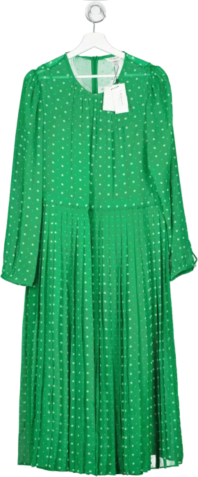 LK Bennett Green Avery Spot Dress BNWT UK 18