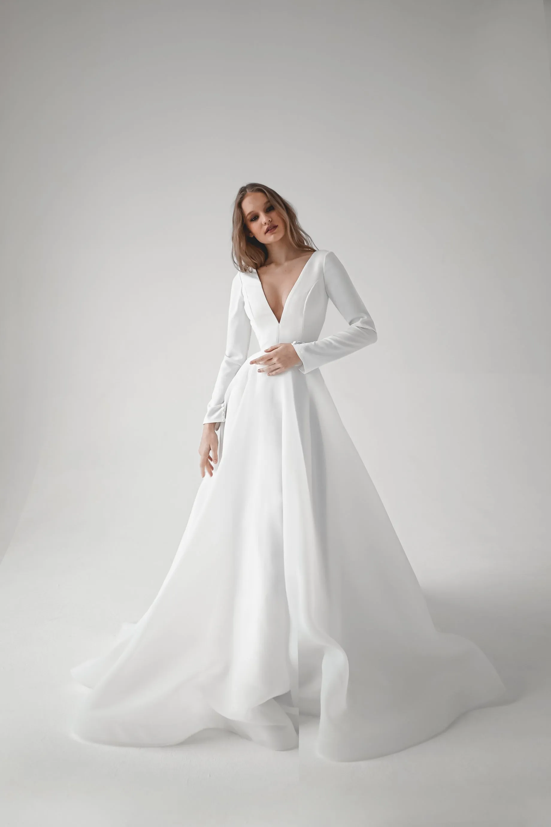 Minimalist Organza Wedding Dress Tayra