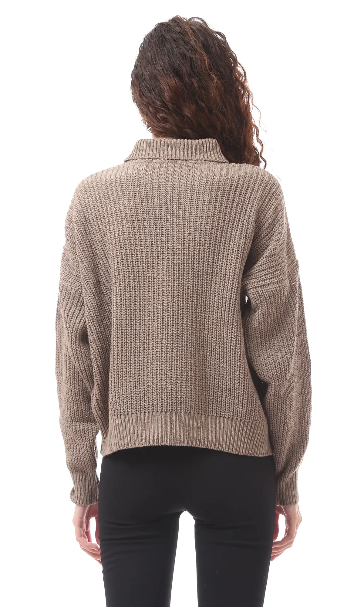 O169849 High Neck Knitted Pullover