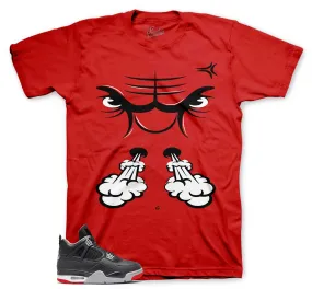 Retro 4 Bred Raging Face Shirt