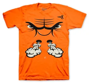 Retro 5 Orange Blaze Raging Face Shirt