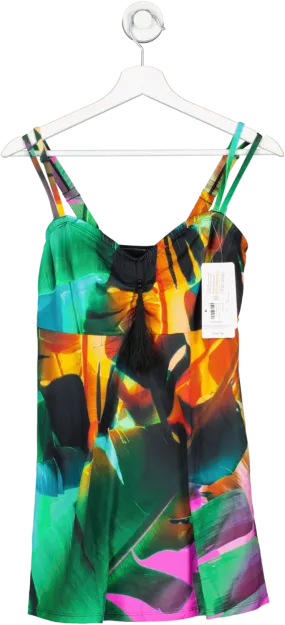 ULLA POPKEN Multicoloured Print Swim Dress Swimsuit BNWT UK 16