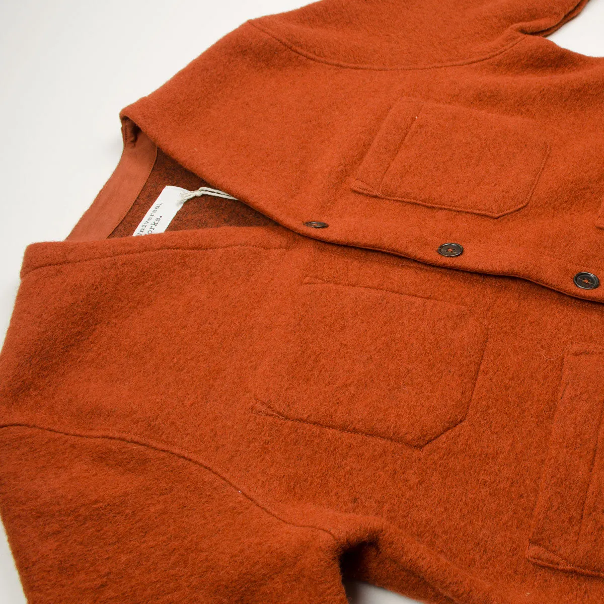 Universal Works - Cardigan Wool Fleece - Orange