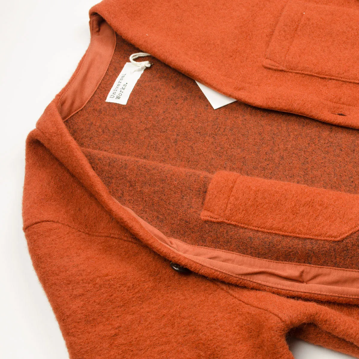 Universal Works - Cardigan Wool Fleece - Orange